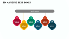 Six Hanging Text Boxes - Slide 1