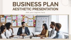 Aesthetic Business Plan Presentation - Slide 1