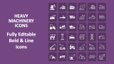 Heavy Machinery Icons - Slide 1
