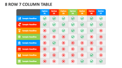8 Row 7 Column Table - Slide 1