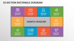 10 Section Rectangle Diagram - Slide 1
