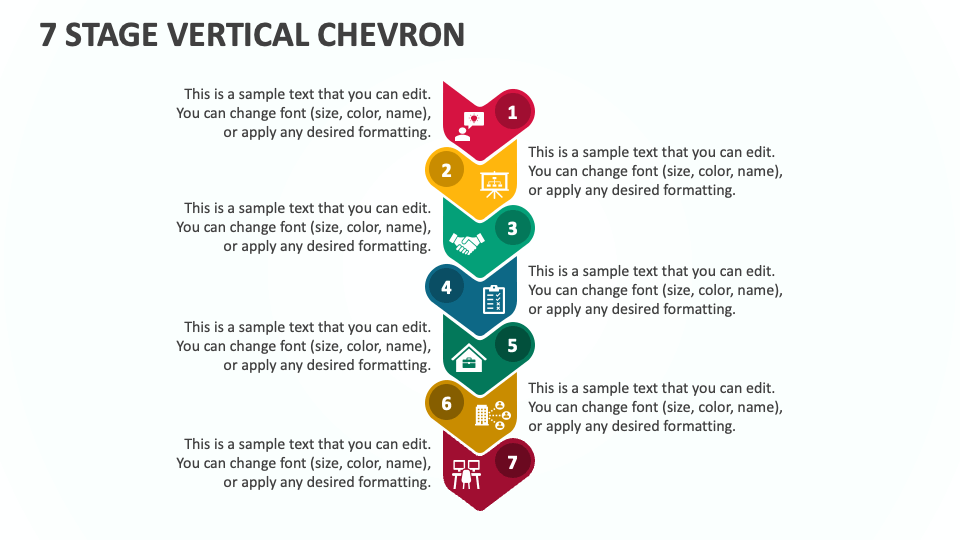 7 Stage Vertical Chevron - Slide 1