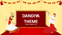 Dandiya Theme - Slide 1