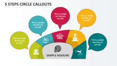 5 Steps Circle Callouts - Slide 1