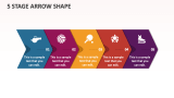 5 Stage Arrow Shape - Slide 1