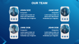 Blue Creative Presentation Template - Slide 12