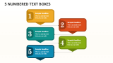 5 Numbered Text Boxes - Slide 1