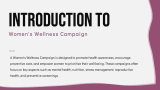 Women's Wellness Campaign - Slide 3