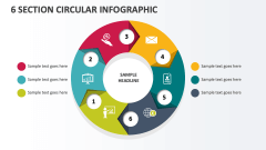 6 Section Circular Infographic - Slide 1