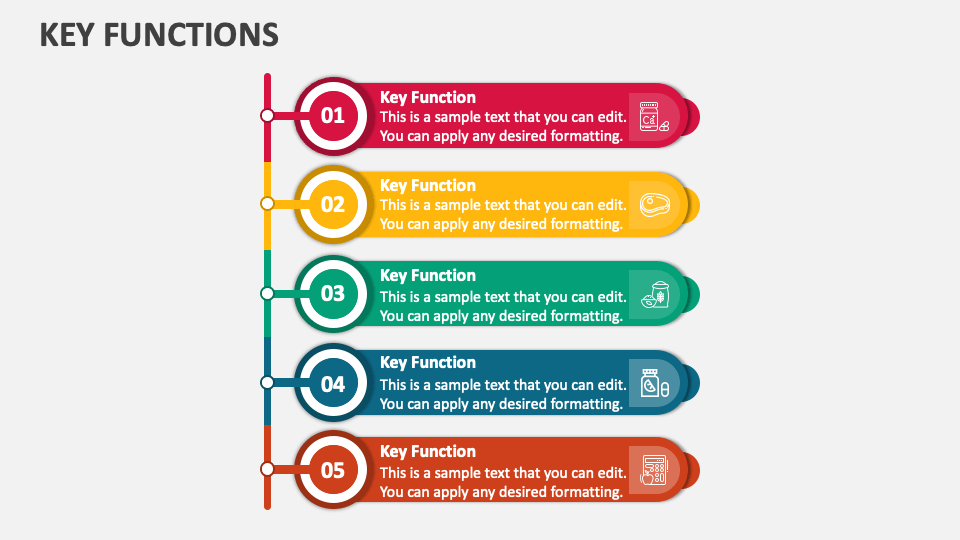 Key Functions PowerPoint and Google Slides Template - PPT Slides