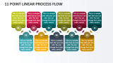 11 Point Linear Process Flow - Slide 1