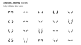 Animal Horn Icons - Slide 2