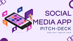Social Media App Pitch Deck - Slide 1