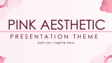 Pink Aesthetic Presentation Theme - Slide 1