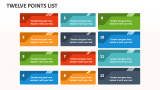 Twelve Points List - Slide 1