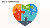 6 Part Heart Puzzle - Slide 1