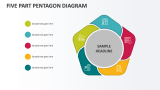 Five Part Pentagon Diagram - Slide 1