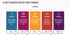 5 Key Points with Text Boxes - Slide 1