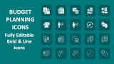 Budget Planning Icons - Slide 1