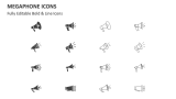 Megaphone Icons - Slide 2