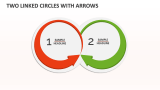 Two Linked Circles with Arrows - Slide 1