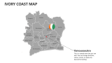 Ivory Coast map - Slide 10