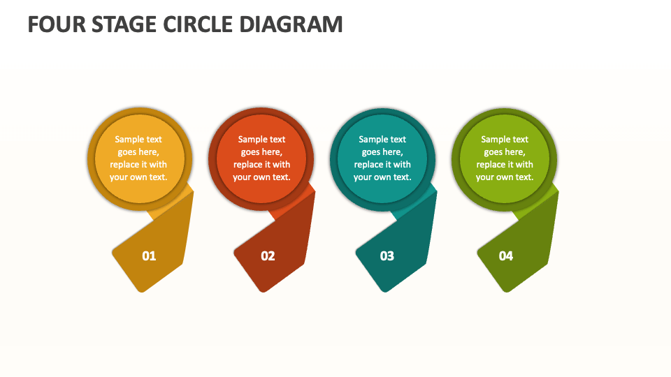 Four Stage Circle Diagram - Slide 1