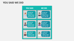 You Said We Did - Slide 1
