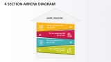 4 Section Arrow Diagram - Slide 1
