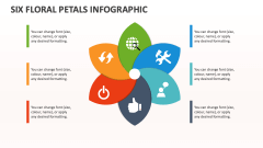 Six Floral Petals Infographic - Slide 1