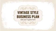 Vintage Style Business Plan - Slide 1