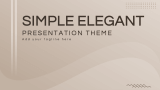Simple Elegant Presentation Theme - Slide 1
