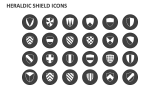 Heraldic Shield Icons - Slide 1