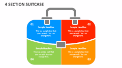 4 Section Suitcase - Slide 1