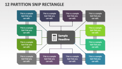 12 Partition Snip Rectangle - Slide 1