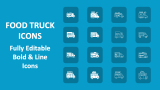 Food Truck Icons - Slide 1