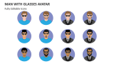 Man with Glasses Avatar - Slide 1