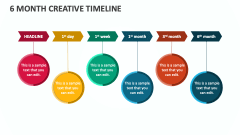 6 Month Creative Timeline - Slide 1