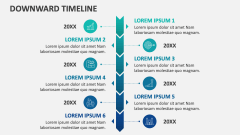 Downward Timeline - Slide 1