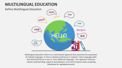 Define Multilingual Education - Slide 1