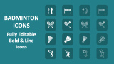 Badminton Icons - Slide 1