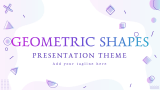 Geometric Shapes Presentation Theme - Slide 1