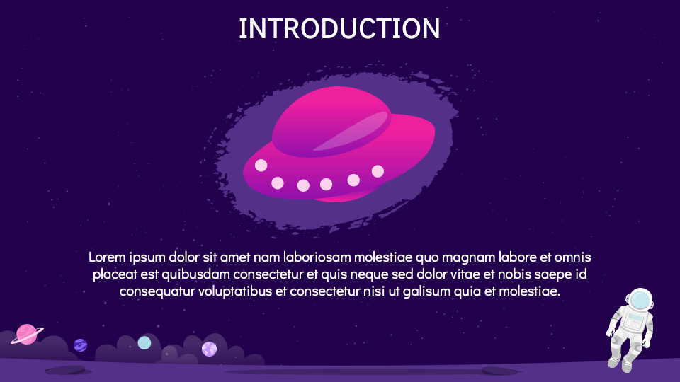 Free Space Study Presentation for Google Slides and PowerPoint