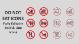 Do Not Eat Icons - Slide 1