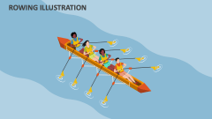 Rowing Illustration - Slide 1