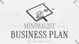 Minimalist Business Plan - Slide 1