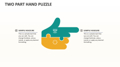 Two Part Hand Puzzle - Slide 1