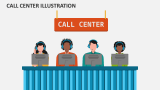Call Center Illustration - Slide 1
