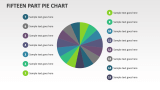 Fifteen Part Pie Chart - Slide 1
