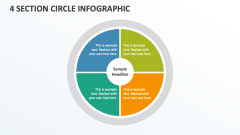 4 Section Circle Infographic - Slide 1